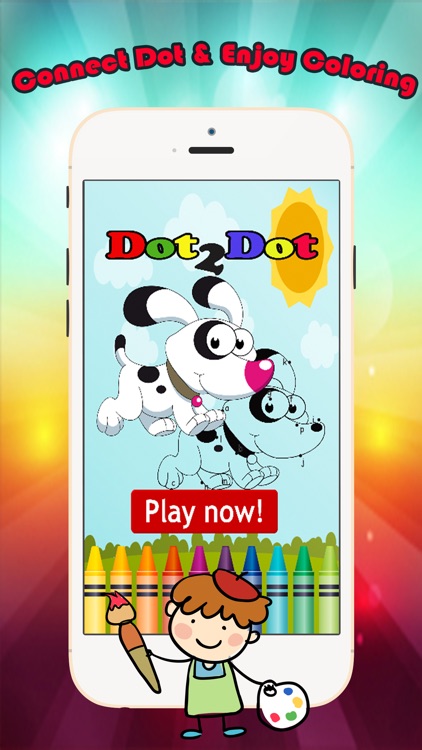 Animals Dot to Dot Coloring Book - Kids free learning games