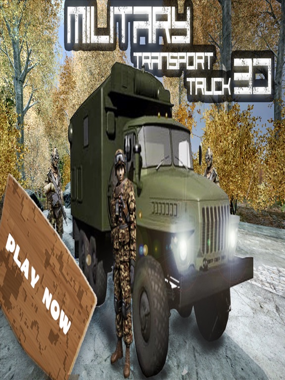 Military Transport Truck 3Dのおすすめ画像1