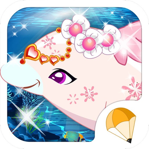 海豚王子 - 装扮海底世界，儿童教育女生小游戏免费 icon