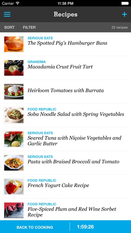 Recipe, Menu & Cooking Planner