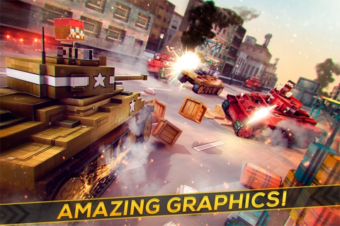 Survival Tanks | Blocky Tanky Racing Game For Free screenshot 2
