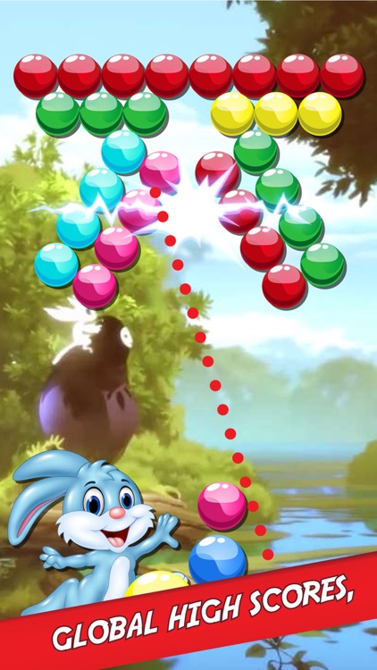 Bubble Shooter Bunny Easter Match 3 Game screenshot-4