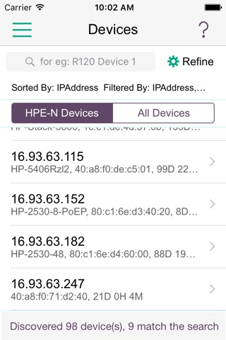 HPE Network Discovery screenshot 2
