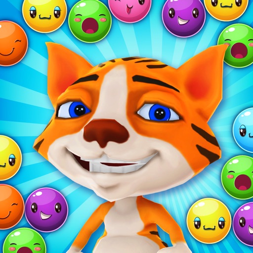 Tiger Cat Bubble Tap - FREE - Fun Match & Blast Ball Color Puzzle icon