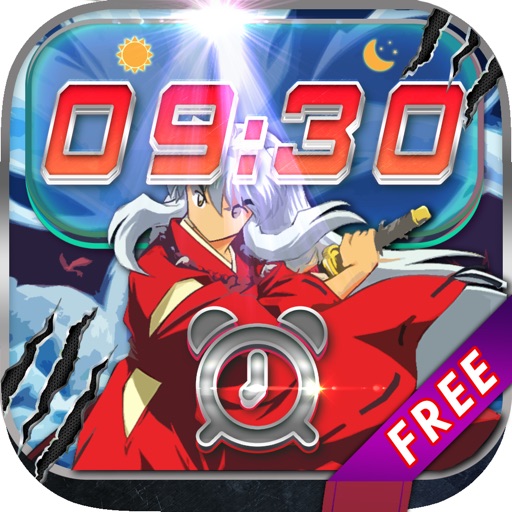 iClock – Manga & Anime : Alarm Clock Inuyasha Wallpaper , Frames and Quotes Maker For Free icon