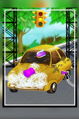 car cleaning and car decoration - Amazing Car Wash - The funny cars washing game for kids screenshot 3