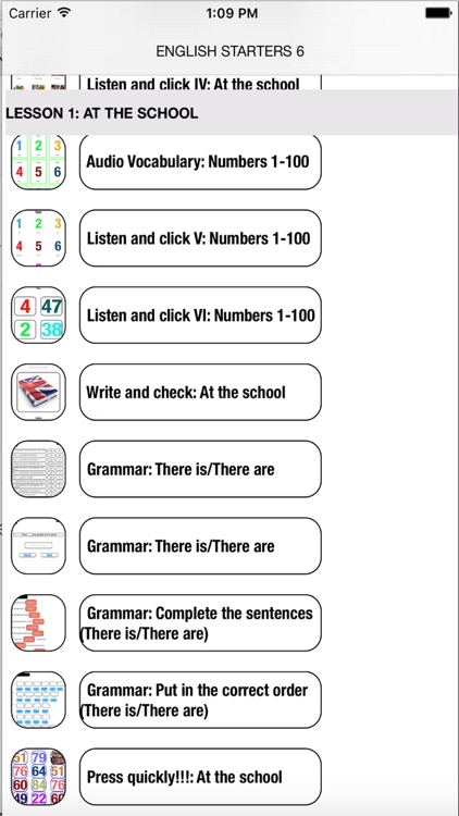 English Segundo de Primaria Trimestre 3 Level Starters 6 for iPhone