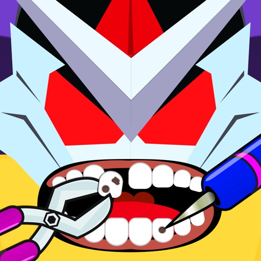 Robot Kids Dentist Game for Gundam Version iOS App
