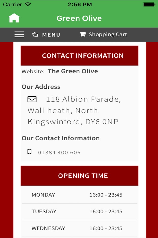 Green Olive, Wall Heath screenshot 2