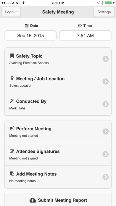 How to cancel & delete Safety Meeting from iphone & ipad 1