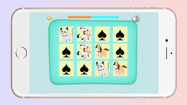 The Best Photo Matching Card Game Cat & Dog for Kids and Toddlers Puzzle Logic Free screenshot-3