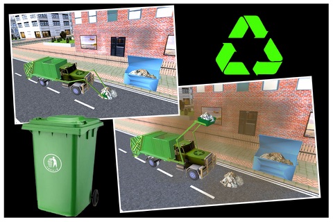 Garbage Truck Simulator HD screenshot 2