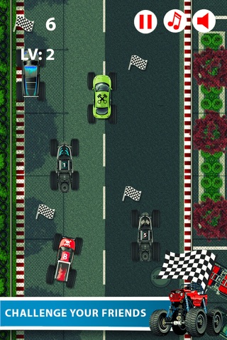 Monster truck speed racer - Cool speedway heavy cars driving simulator games for little kids screenshot 2