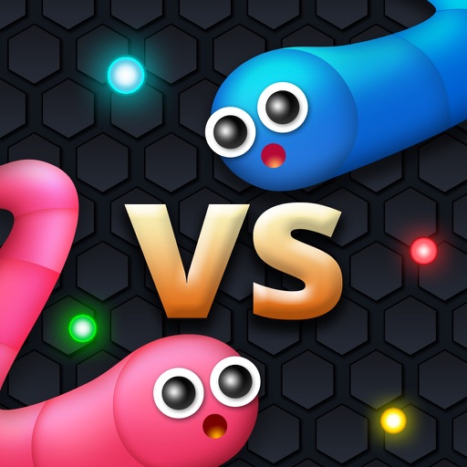 Worm vs. Snake.io - Battle of running color dotz for slither.io version Icon