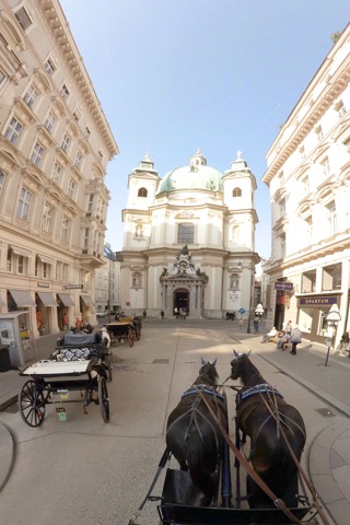 VR Virtual Reality Through Vienna in a Horse-Drawn Carriage - Fiaker Part 1 screenshot 2