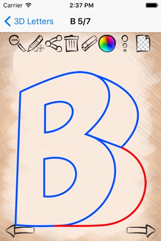 Learn to Draw 3D Letters edition screenshot 4