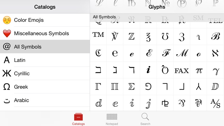 Unicode Pad