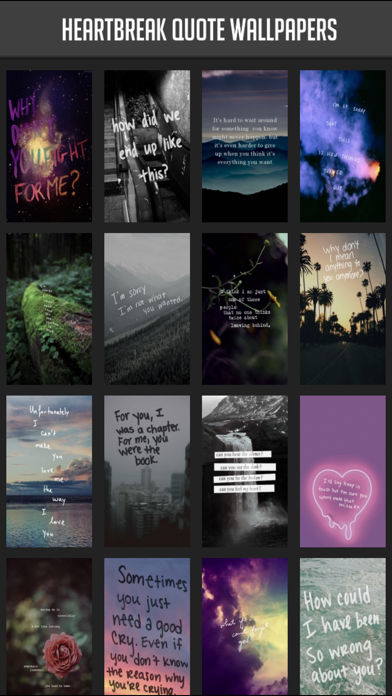 How to cancel & delete Heartbreak Quote Wallpapers from iphone & ipad 1