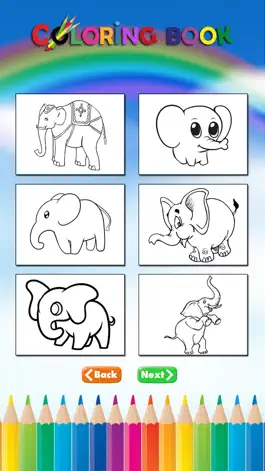 Game screenshot elephant coloring book for kids : learn to paint elephants and mammoth hack