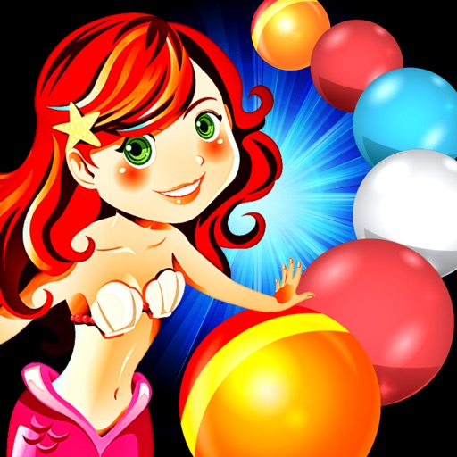 Little Mermaid Marble Blast - New cool game for bubbles ball shooter 2016 Icon