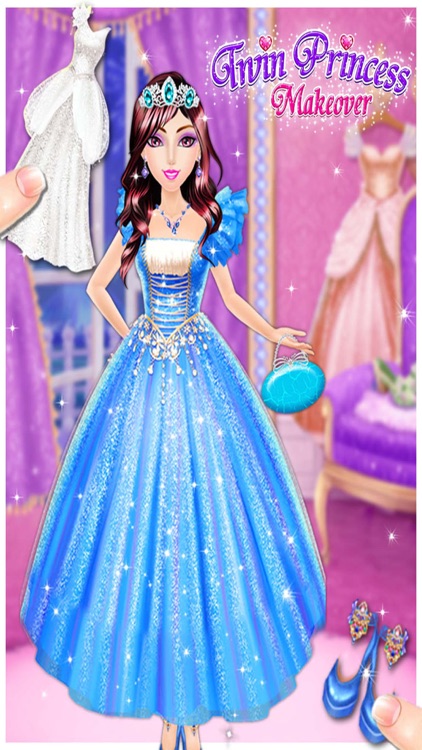 Twin Princess Makeover for girls kids screenshot-4