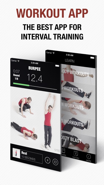 Workout app - instructor for interval wod and hiit training