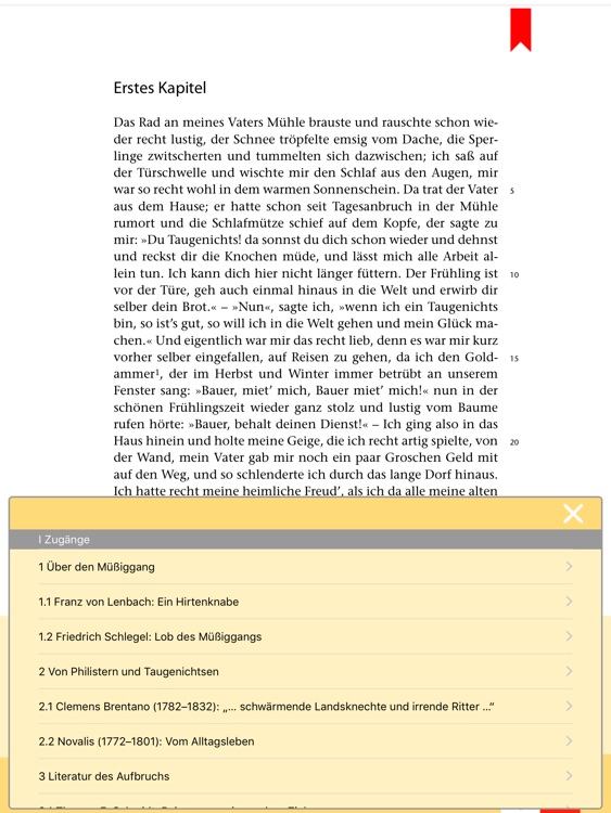 Aus dem Leben eines Taugenichts -  Edition.Hörbuch  Deutsch-Lektüren zum Lesen und Hören von Klett für Oberstufe und Abitur mit Zusatzmaterialien screenshot-3