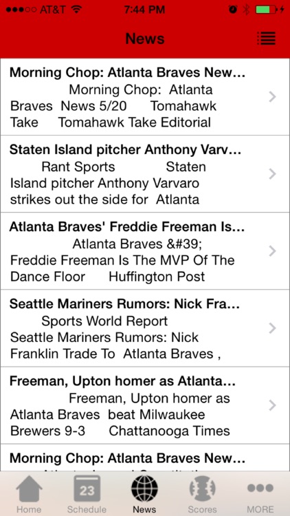 Atlanta Baseball - a Braves News App