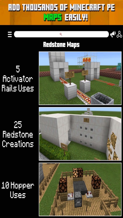 RedStone Edition MAPS for MINECRAFT PE ( Pocket Edition ) - Download the Best Red Stone Map ( Free )