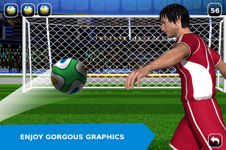 Flick Soccer 2016 Pro – Penalty Shootout Football Game screenshot 2