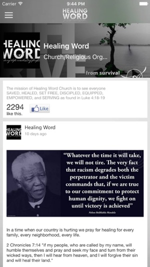 Healing Word Church(圖1)-速報App