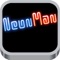 Neon Man Jumping