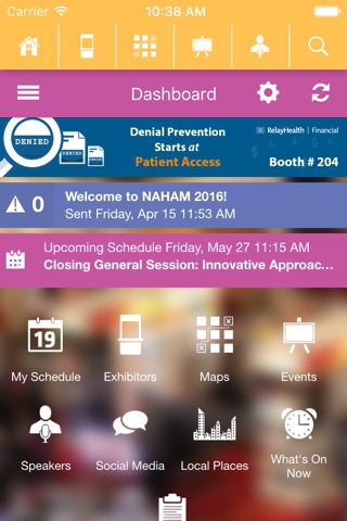NAHAM 2016 Annual Conference screenshot 2