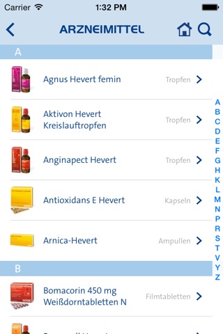 Hevert-Vademecum screenshot 2