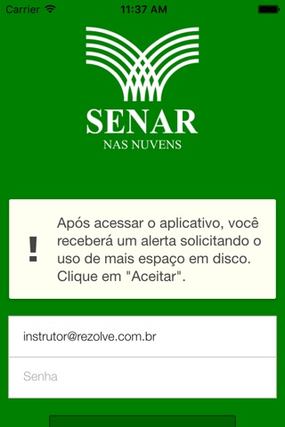 Senar nas Nuvens Mobile screenshot 2