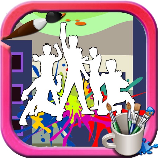 Coloring For Kids Games Power Rangers Edition iOS App