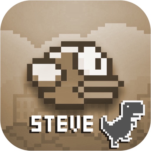 Steve - The Jumping Dinosaur Widget Game and Tappy Bird iOS App