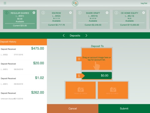 University Federal Credit Union Mobile App for iPad screenshot 4