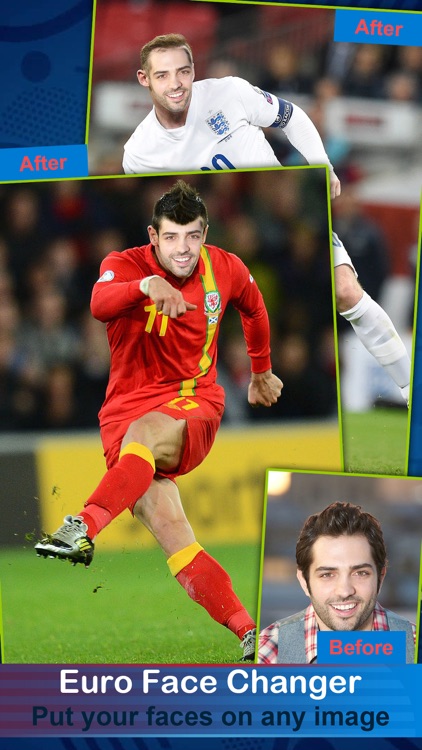 Face Change.r for Euro Cup 2016 - Cut & Swap Faces in Football Picture Hole to Support National Team