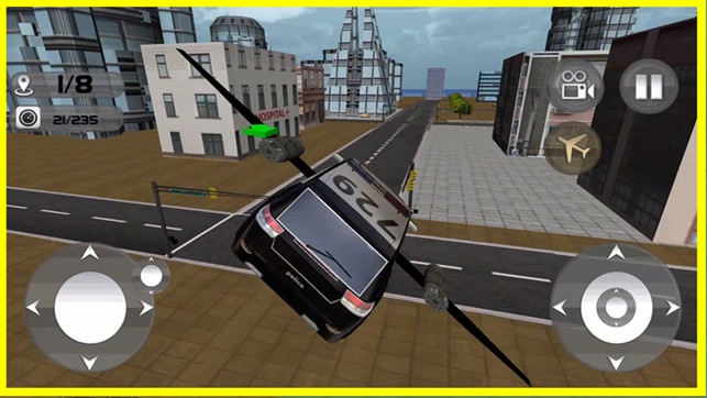 Floating Police Car Flying Cars – Futuristic Flying Cop Airb(圖5)-速報App