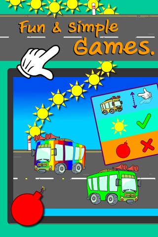 Wheels on the bus sing along song games for kids screenshot 3
