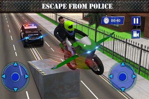 Flying Moto Bike Racing: 3D Motorcycle Driving Pro screenshot 4