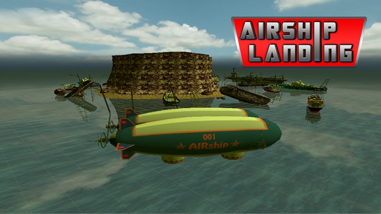 Airship Landing - Free Air plane Simulator Game