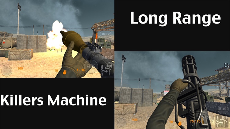 Real Trigger FPS Weapons Shooting Test : Desert Range Mission Games Free