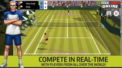 Flick Tennis Online - Play like Nadal, Federer, Djokovic in top multiplayer tournaments!のおすすめ画像1
