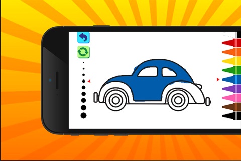 Car Coloring Book - Educational Coloring Game for Kids & Toddlers screenshot 3