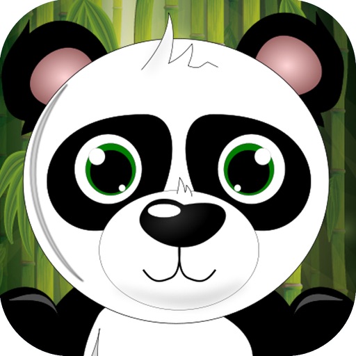 Bamboo Eater Running Panda in Green Fantasy City icon