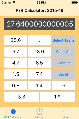 PER Calculator: Basketball Player Efficiency Rating screenshot 4