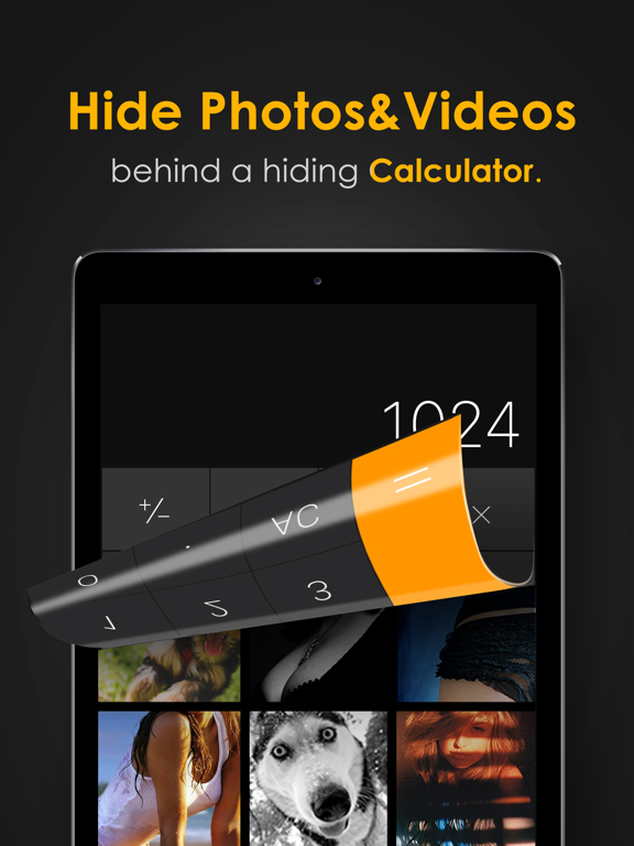 iPad Image of Secret Calculator Photo Album
