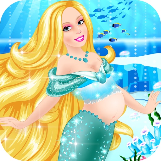Mermaid and Baby - Little princess prom salon, free beauty girls Dress Makeup Game